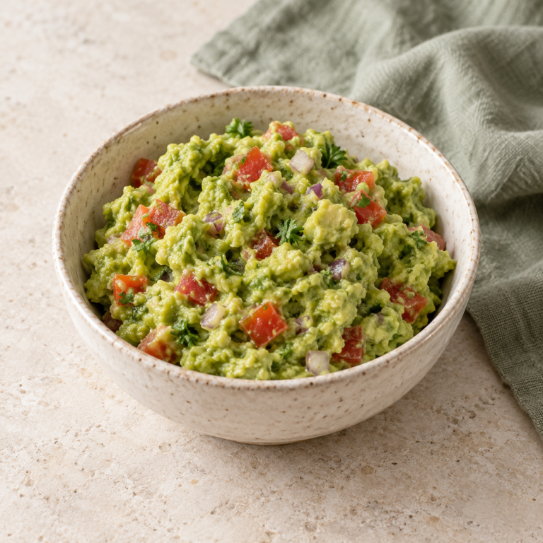 Guacamole s rajčaty – ilustrační obrázek